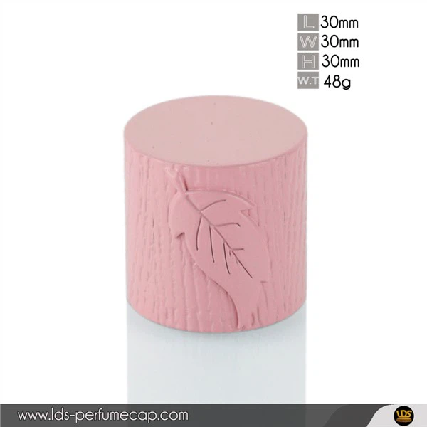 Tapa Perfume Zamak Repujado Rosa