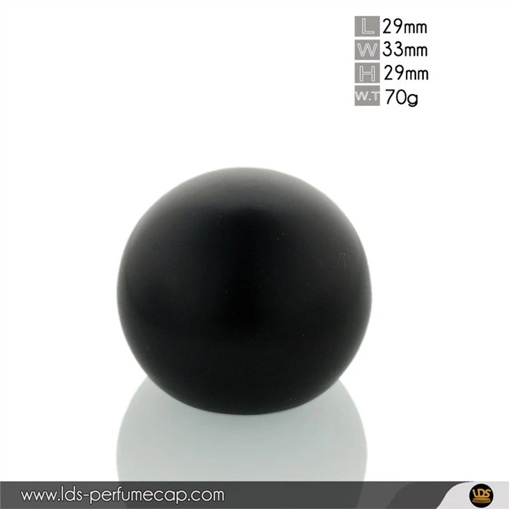 Matt Black Spherical Zamac Perfume Lid