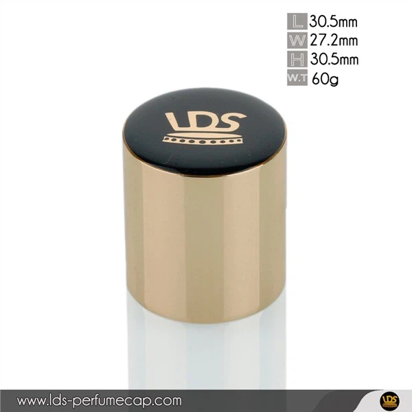 Gorra de perfume con logotipo de resina